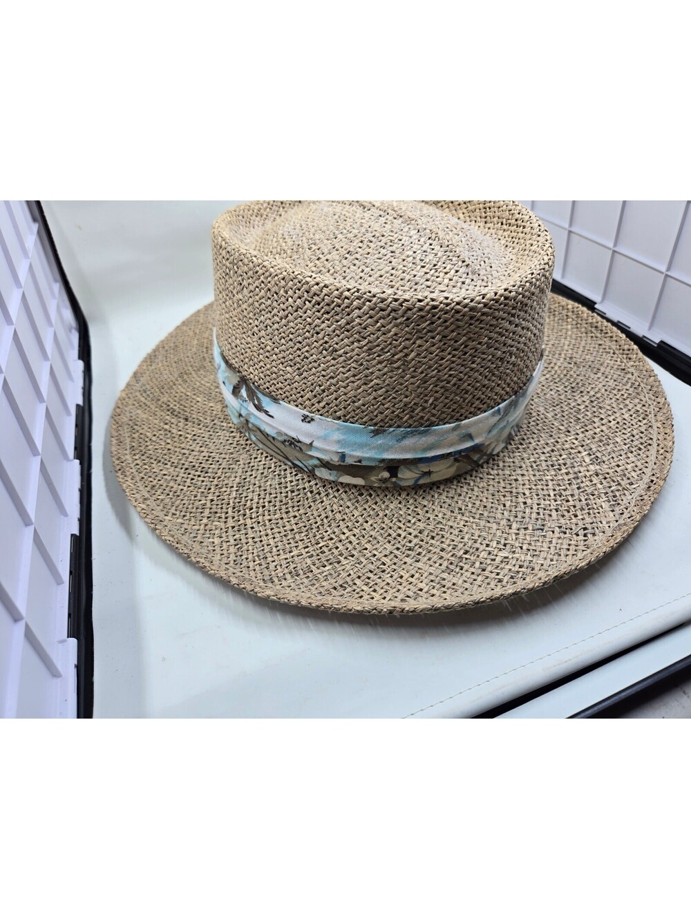 Vintage Imperial Headwear Made in USA Straw Sun Hat Wide Brim One Size